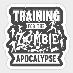 Going out on a zombie run Sticker